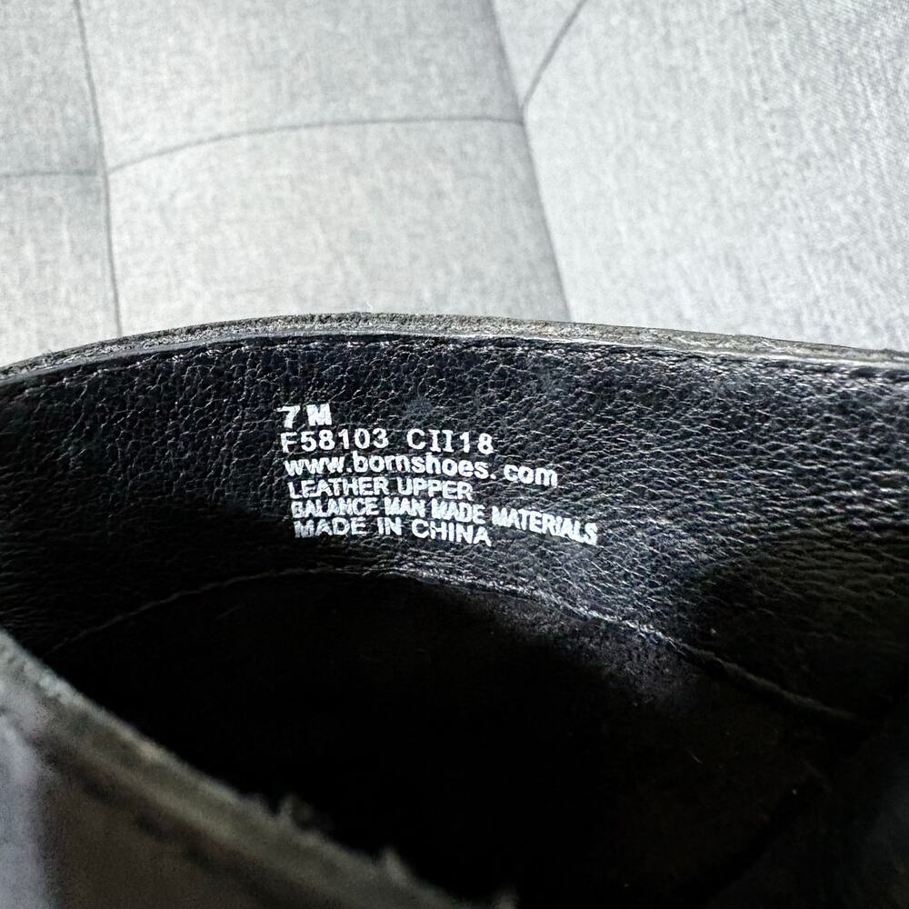 Born Shoe Slip On‎ Women 7M Black Leather Mule Shoe - Picture 7 of 7